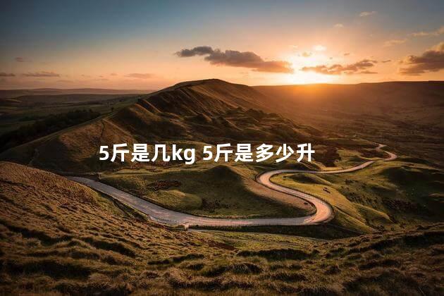 5斤是几kg 5斤是多少升